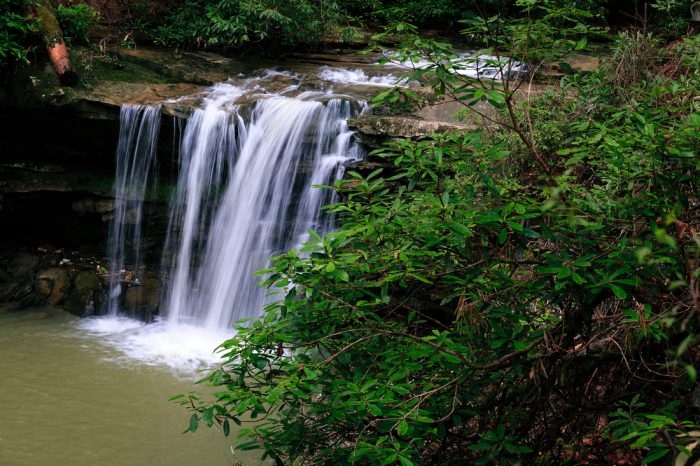 Waterfall at Twin Falls Resort State Park