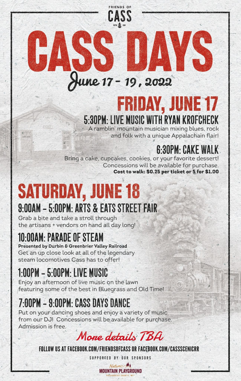 Cass Days Cass West Virginia State Parks