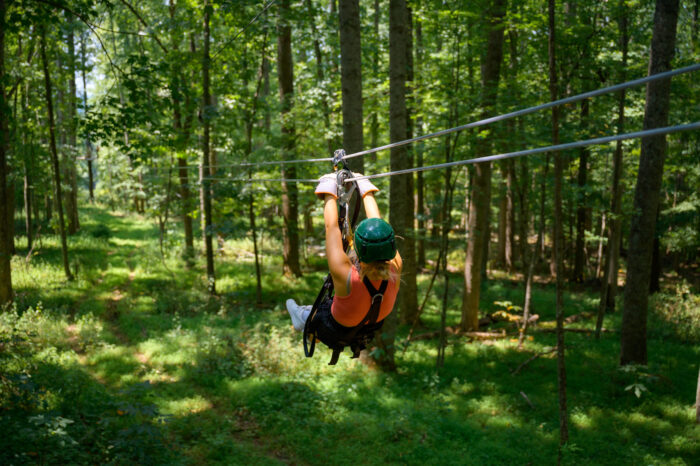Pipestem Resort State Park, Zipline