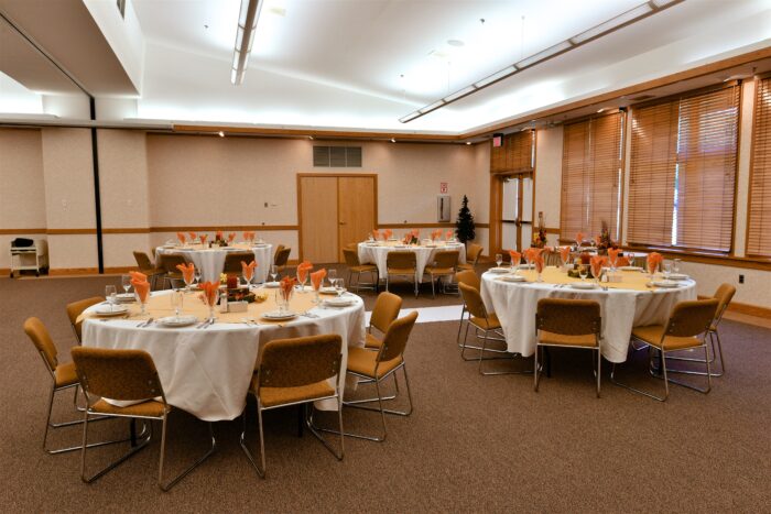 Interior shot of one of the conference rooms at Blackwater Falls State Park lodge.