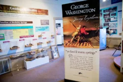 Interior shot of the museum exhibit