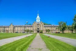 Trans-Allegheny Lunatic Asylum captured during the summer.