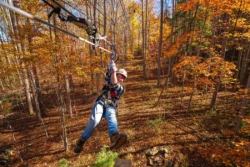 Ziplining at Pipestem Resort