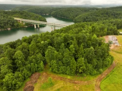 Aerial shot of the site for the new Summersville Lake State Park