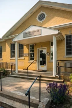 Exterior of The Main Bathhouse.