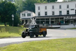 Antique truck in front of Cass Company Store