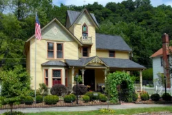 One of Bramwell's beautiful Victorian homes, The Collins House