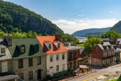 Historic buildings in Harpers Ferry, WV.