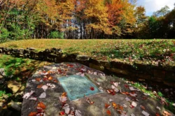 The Fairfax Stone in the fall