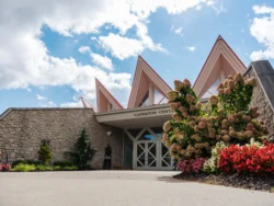 The Tamarack front entrance in the spring.