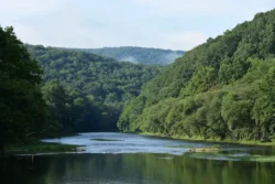 Summertime on Watoga Lake amid Watoga State Park.