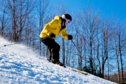 Skier at Winterplace Ski Resort