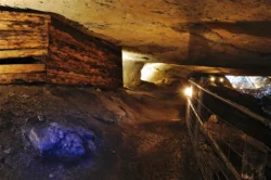 Visitors point-of-view when touring through a section of the Organ Cave.
