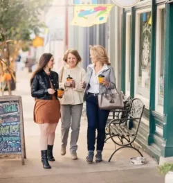Shoppers in Shepherdstown, WV.