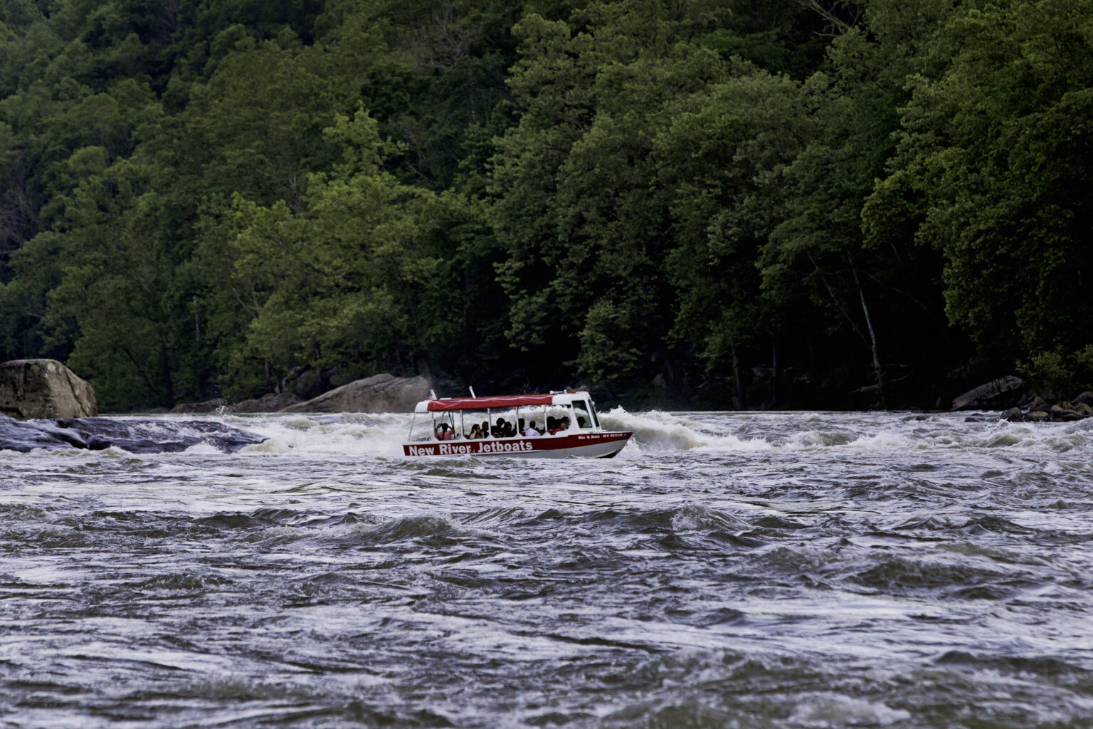 Ride the New River Jet Boats at Hawks Nest State Park - West Virginia ...