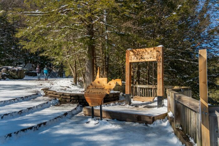 Almost Heaven Swing, Blackwater Falls State Park, winter