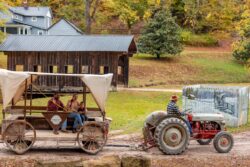 Heritage Farm, tractor ride, family