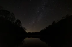 The night sky full of stars in Watoga State Park