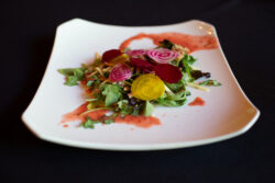 A fresh garden salad at a State Park Farm-to-Table Dinner