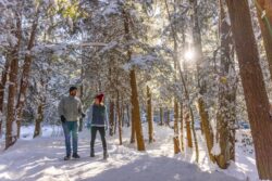 Winter, hike, couple, Blackwater Falls