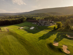 Cacapon Resort State Park golf course at sunset