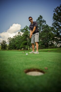 Golfer at Pipestem Resort State Park